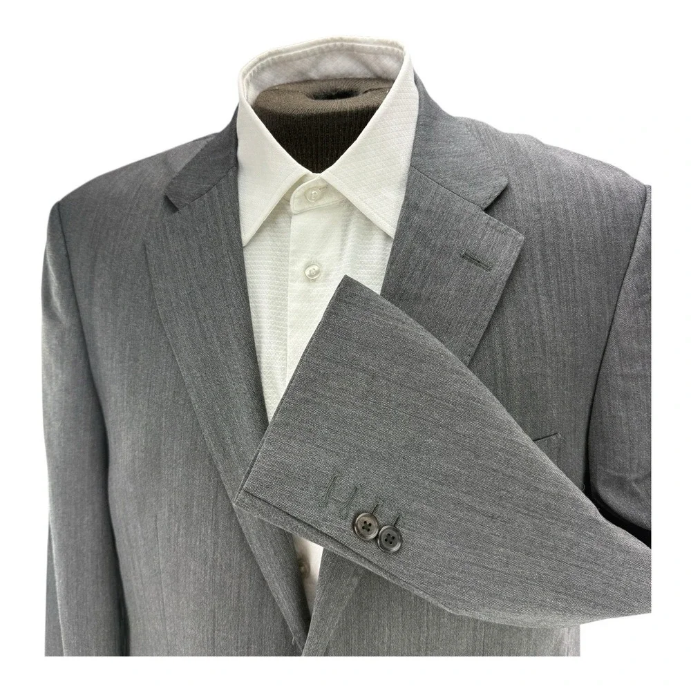 Hawes & Curtis Charcoal Wool Blazer Classic Fit‎ 2-Button Men's 44R Double Vent